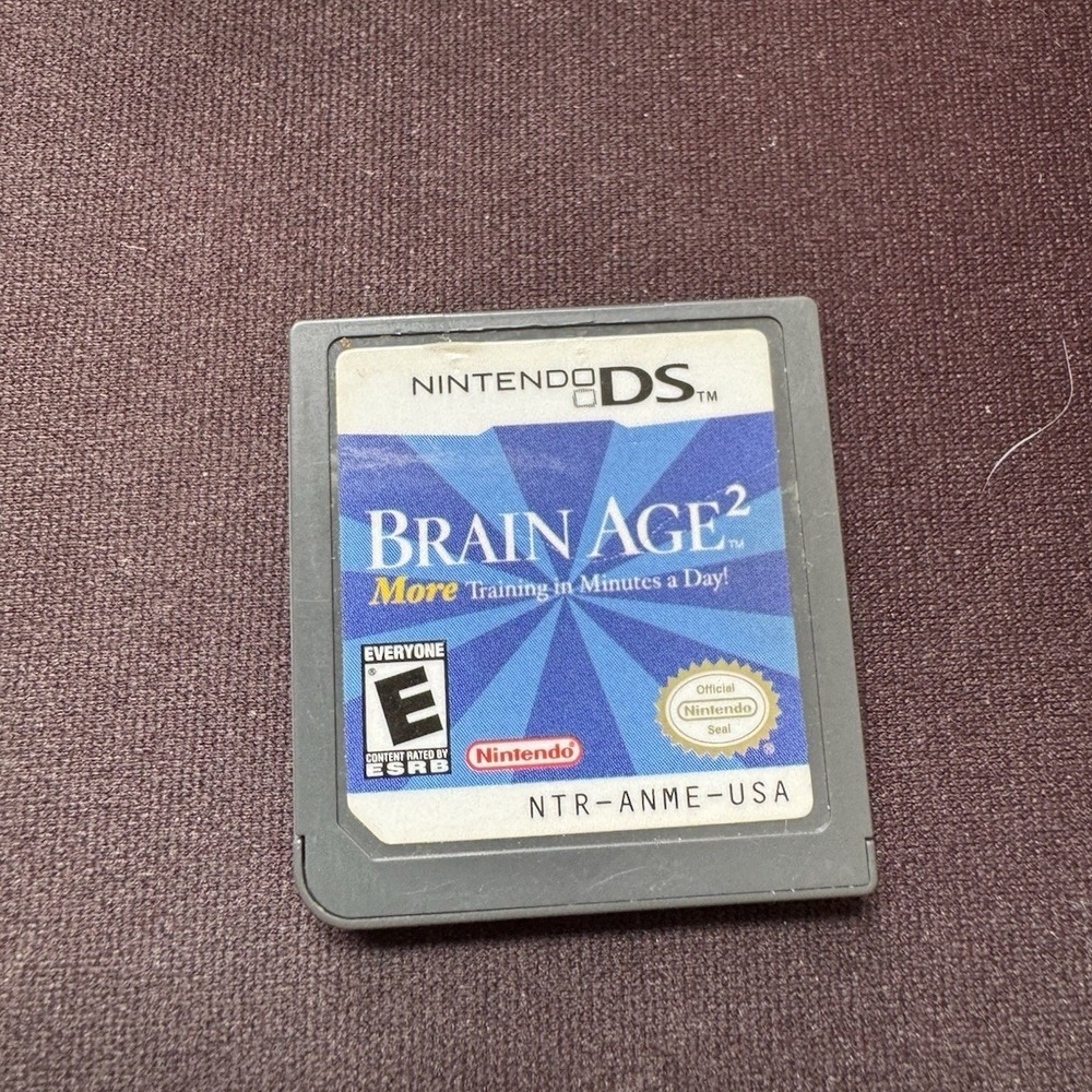 Nintendo DS Brain Age 2 More‎ Training in Minutes a Day NTR-ANME-USA Cartridge